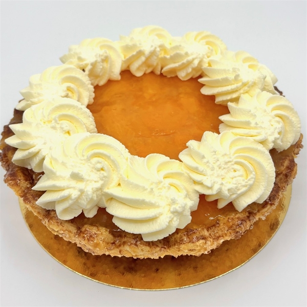 Abrikozen slagroom schelp